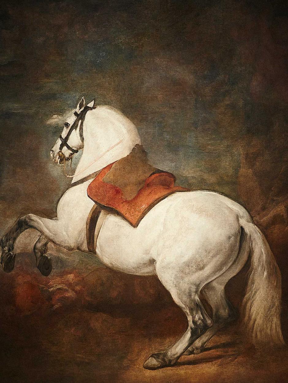 ‘Caballo blanco’
Diego de Velázquez. 1634-1638. Óleo sobre lienzo. Procedencia: Palacio Real de Madrid. Ámbito: Felipe IV.