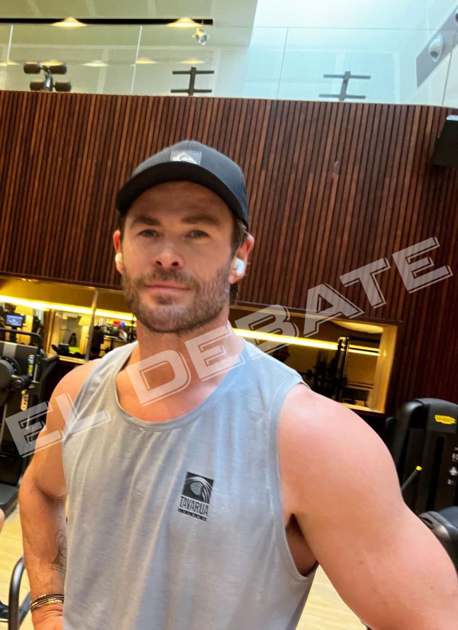 Las imágenes exclusivas de Chris Hemsworth entrenando en un famoso gimnasio  de Madrid