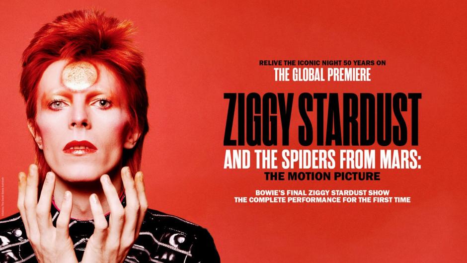 Cartel del reestreno mundial de 'Ziggy Stardust and the Spiders From Mars: The Motion Picture'