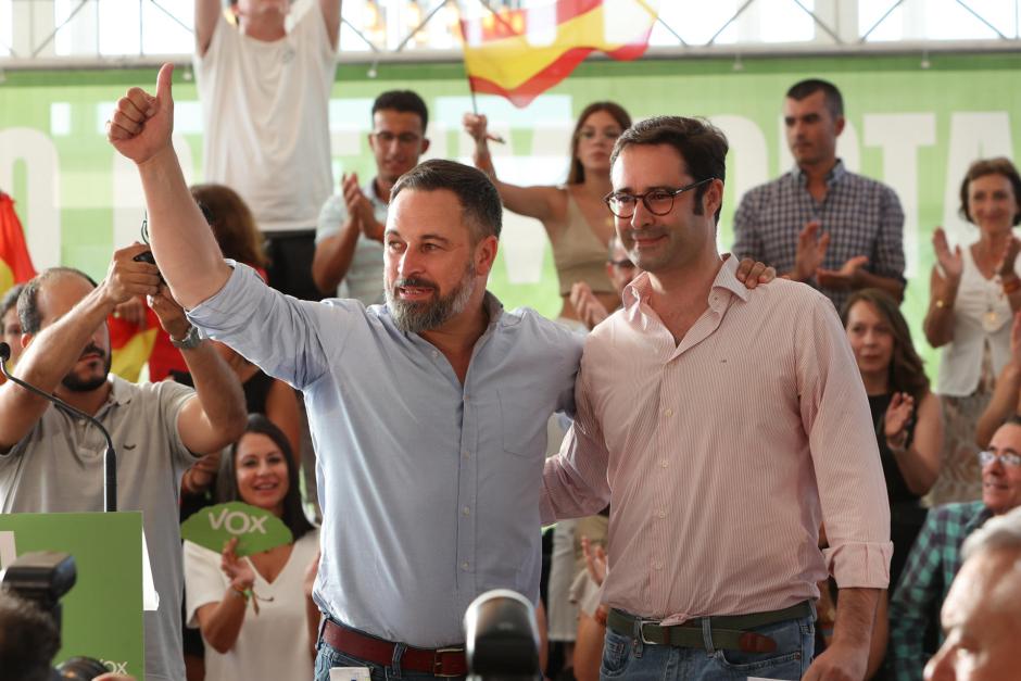 El candidato de Vox a la presidencia del Gobierno, Santiago Abascal