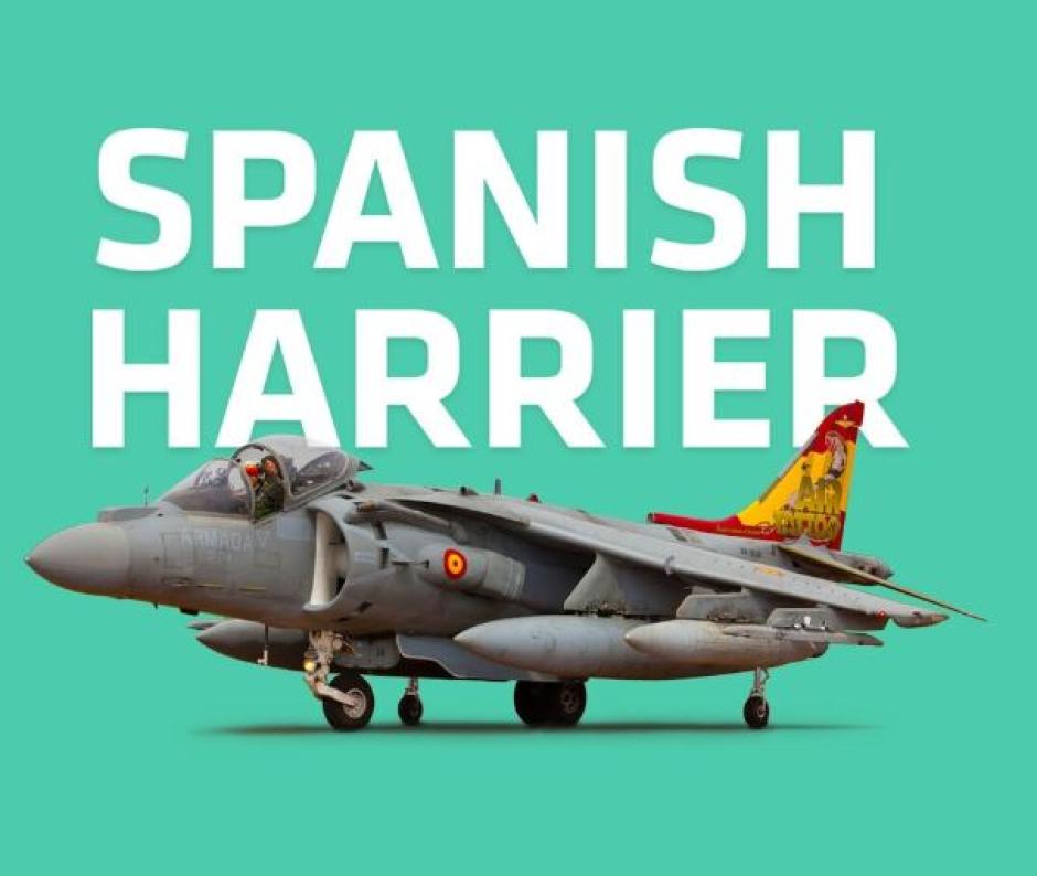 ¡Estamos extremadamente emocionados de anunciar la participación de la Armada Española en RIAT23 con sus aviones McDonnell Douglas EAV-8B Harrier II!