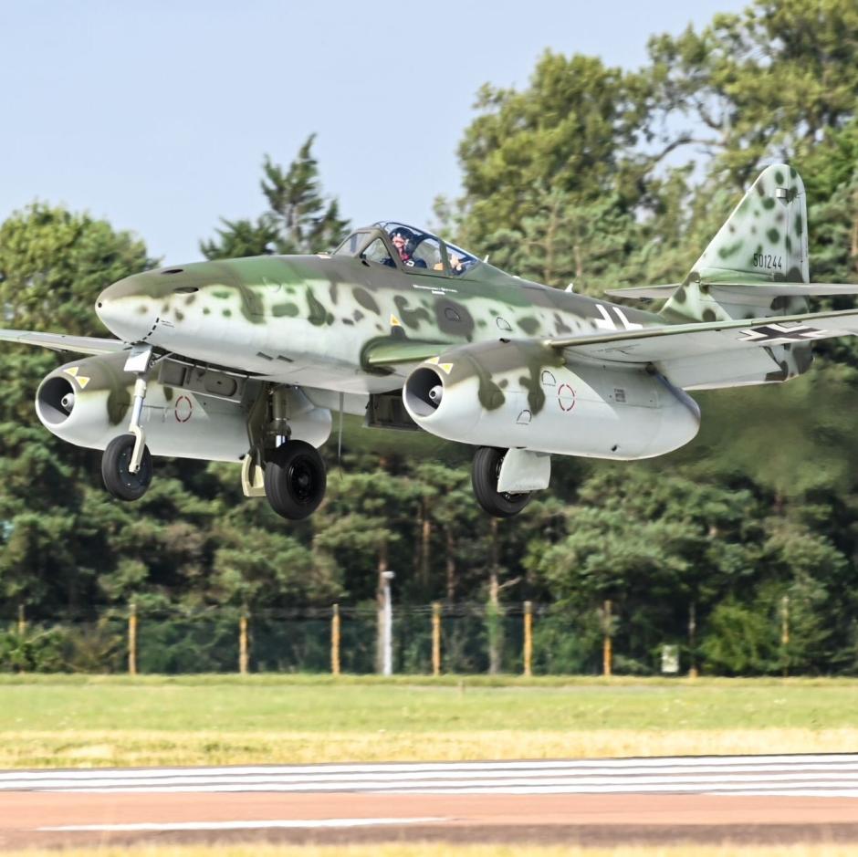 El Me-262 hizo historia en la exhibición del RIAT por primera vez en el Reino Unido