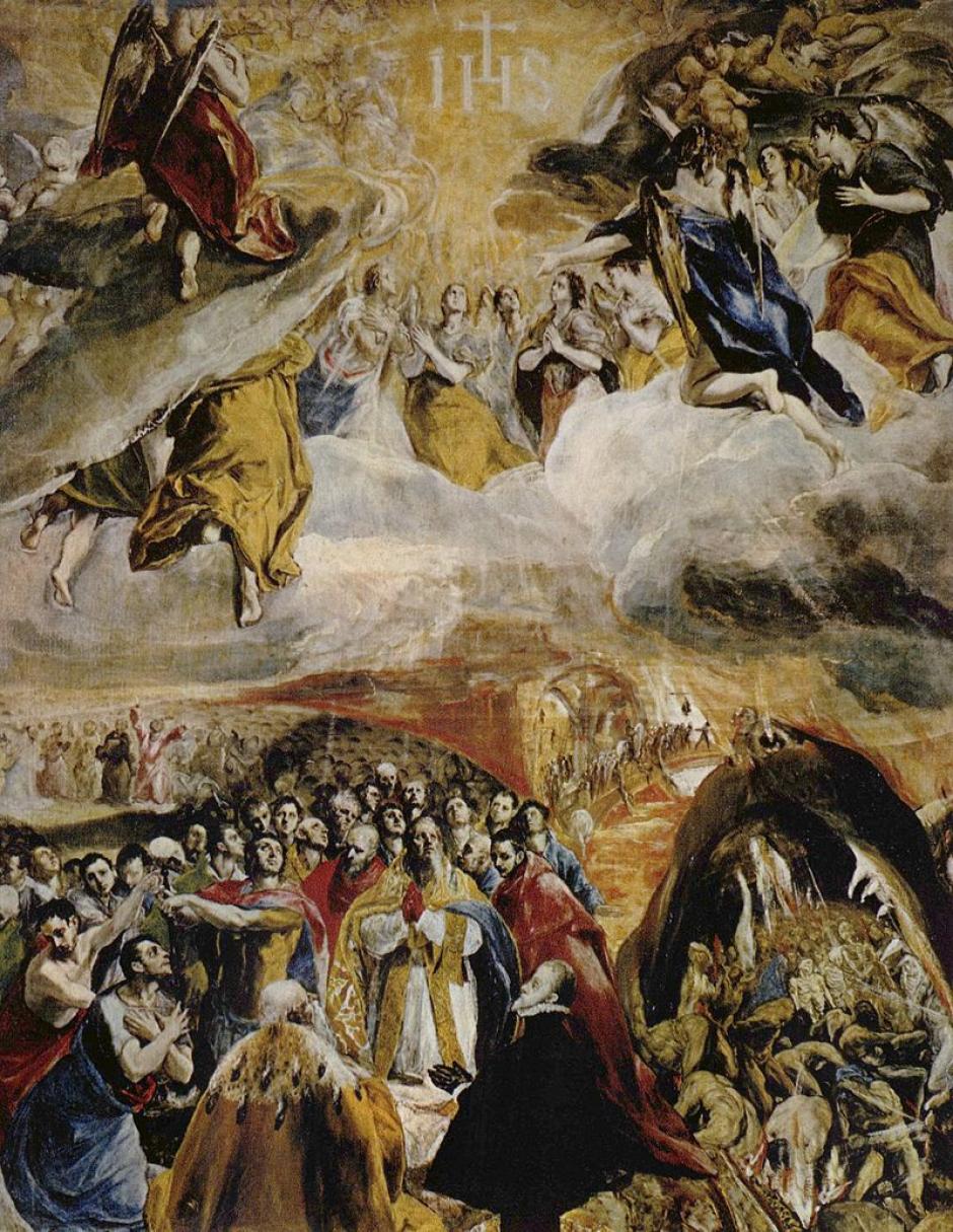 Adoración del nombre de Jesús. El Greco. 1577-1579