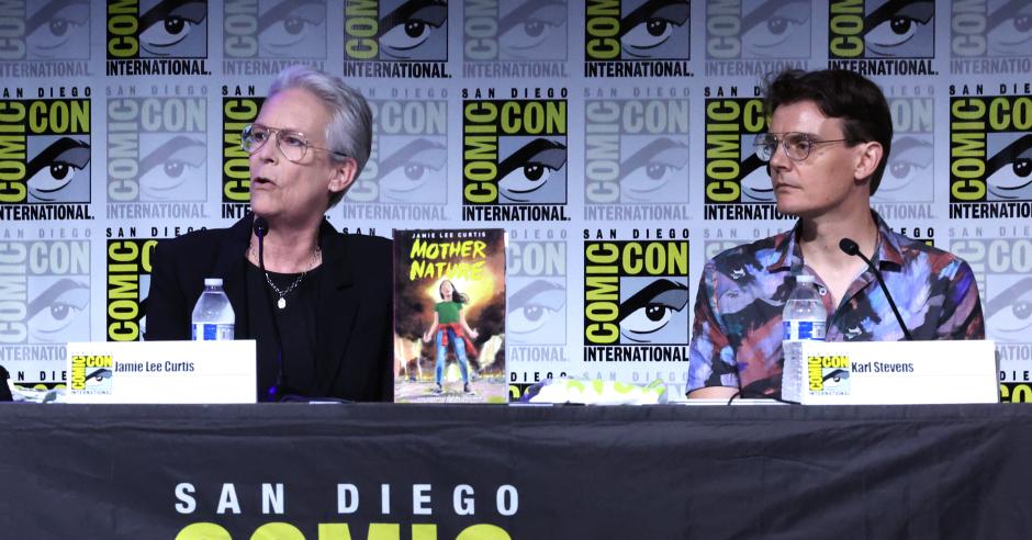 Jamie Lee Curtis en la presentación del cómic SDCC titulado 'Mother Nature' en la Comic-Con de San Diego