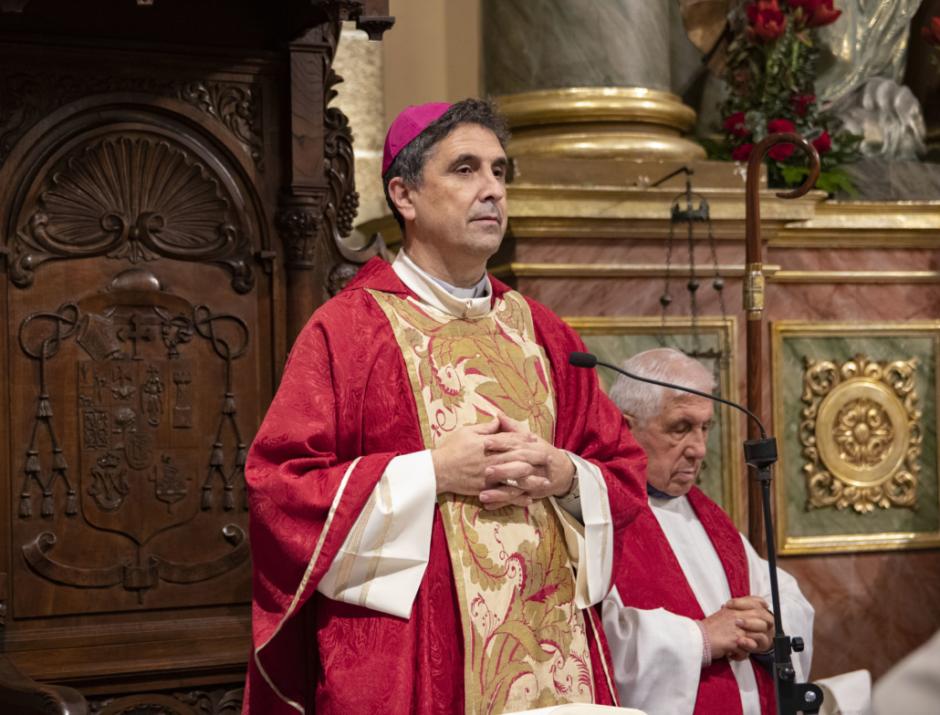 Fernando García Cadiñanos, en la celebración de la fiesta de san Julián