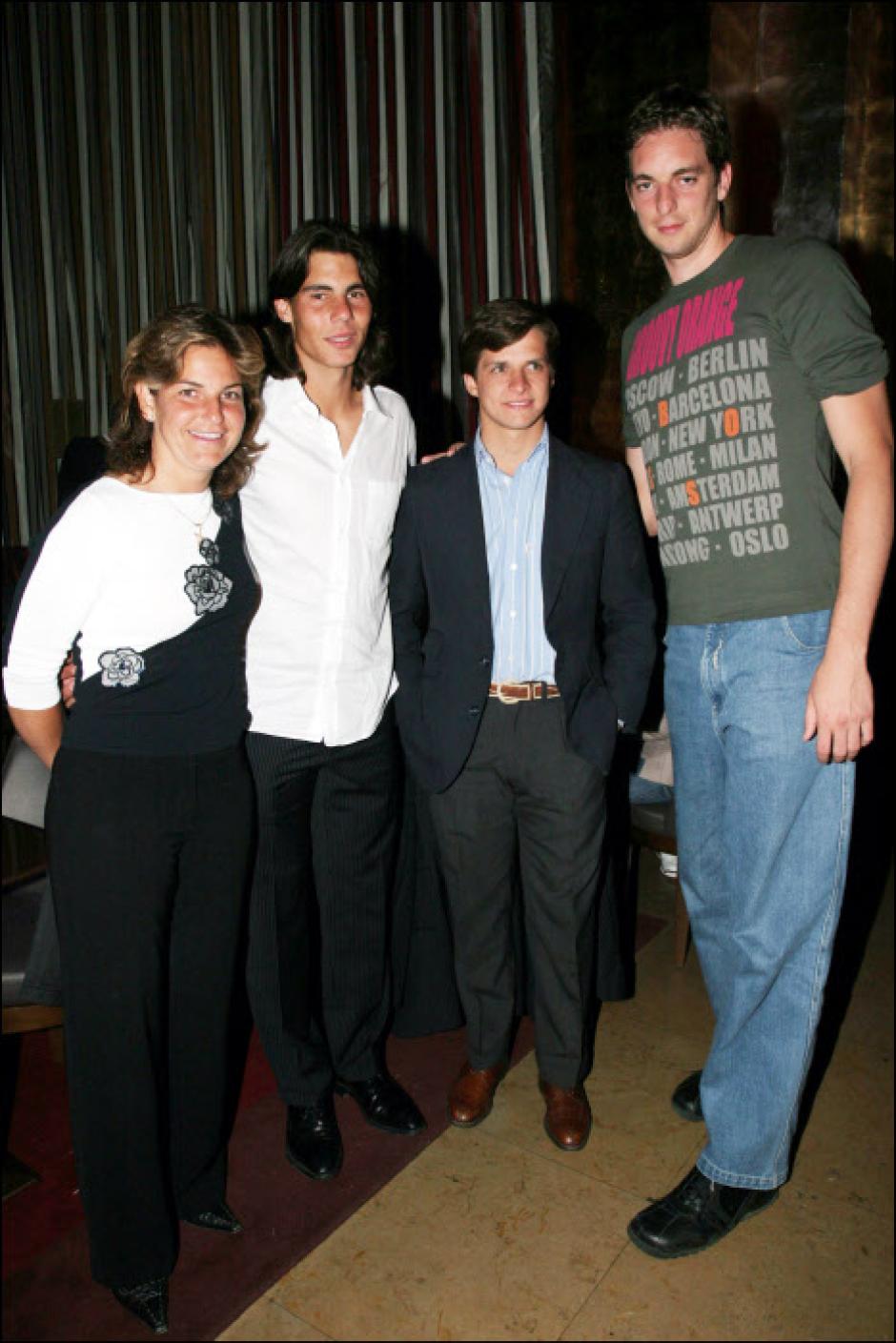 Arancha Sánchez Vicario, Rafael Nadal, El Juli y Pau Gasol en 2005