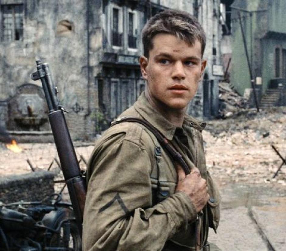 Matt Damon en Salvar al soldado Ryan
