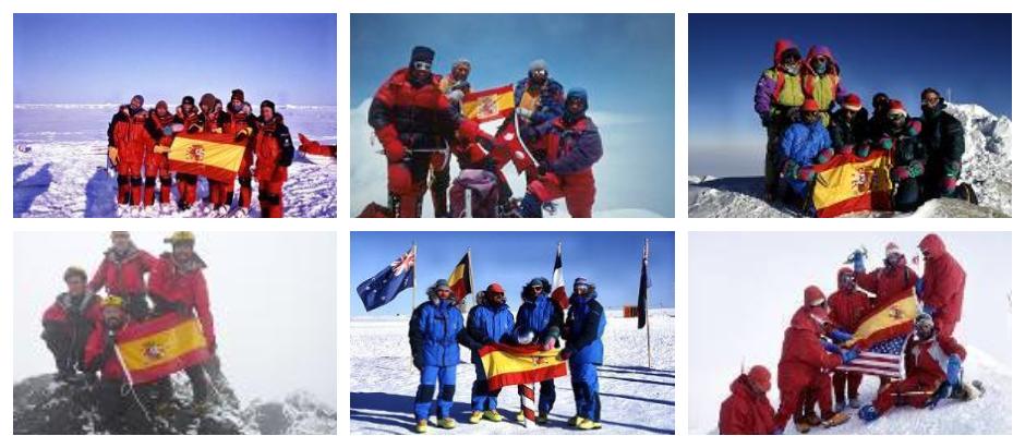 La bandera de España, en los lugares más recónditos del planeta: desde el Everest a la Antártida, el Kilimanjaro o Aconcagua