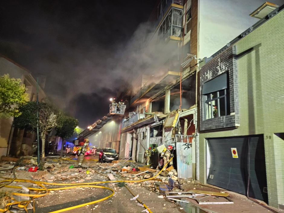 Estado del edificio afectado por la explosión