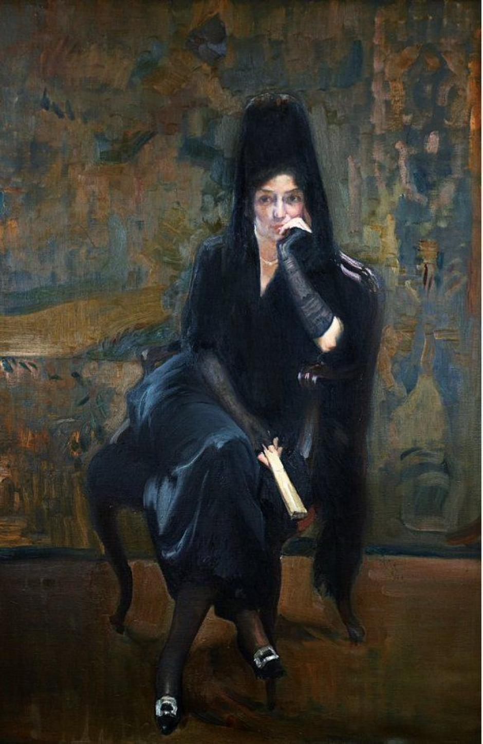 Clotilde con mantilla negra (1919-1920)