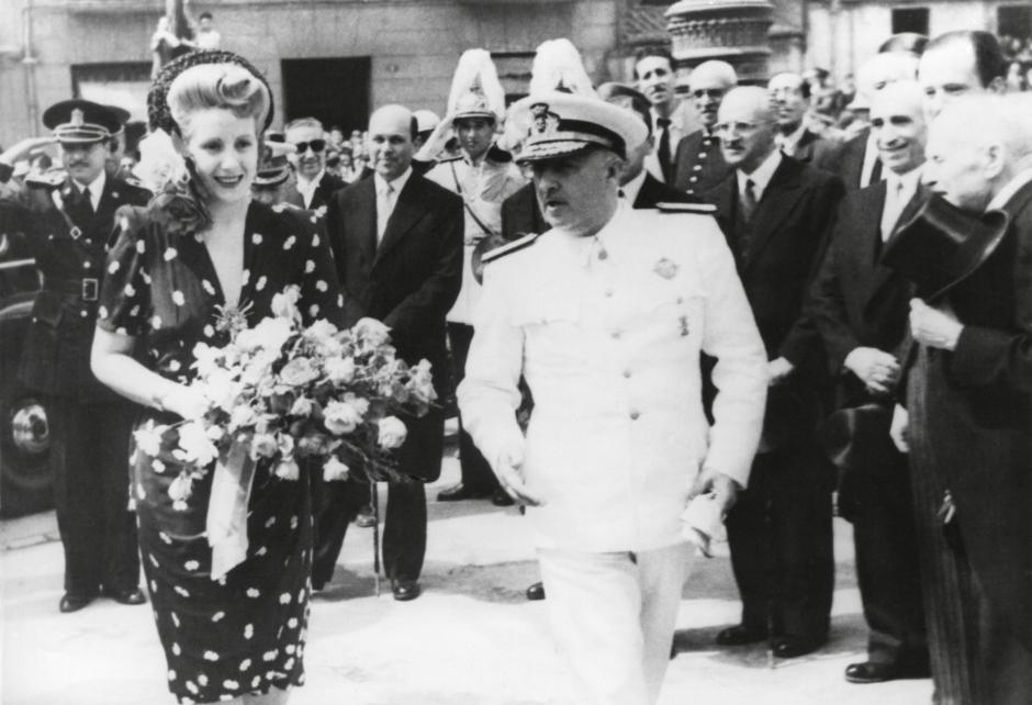 Evita Perón en Barcelona. Junio 1947