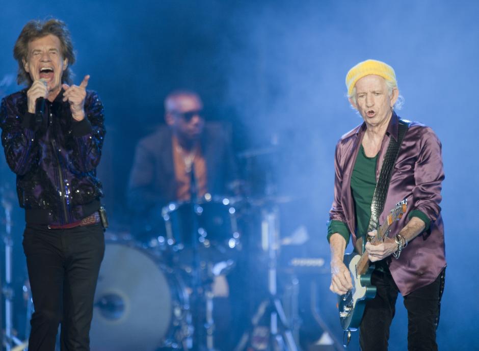 Mick Jagger y Keith Richards durante un concierto