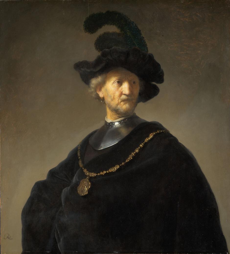 Viejo con cadena de oro, de Rembrandt