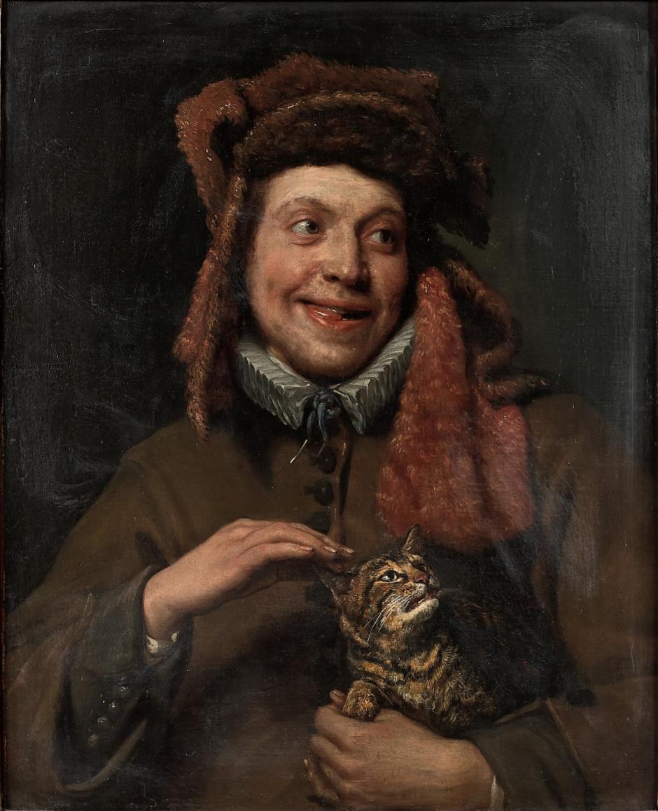 Retrato de un joven sosteniendo un gato (Alegoría del sentido del tacto), de Michiel Sweerts