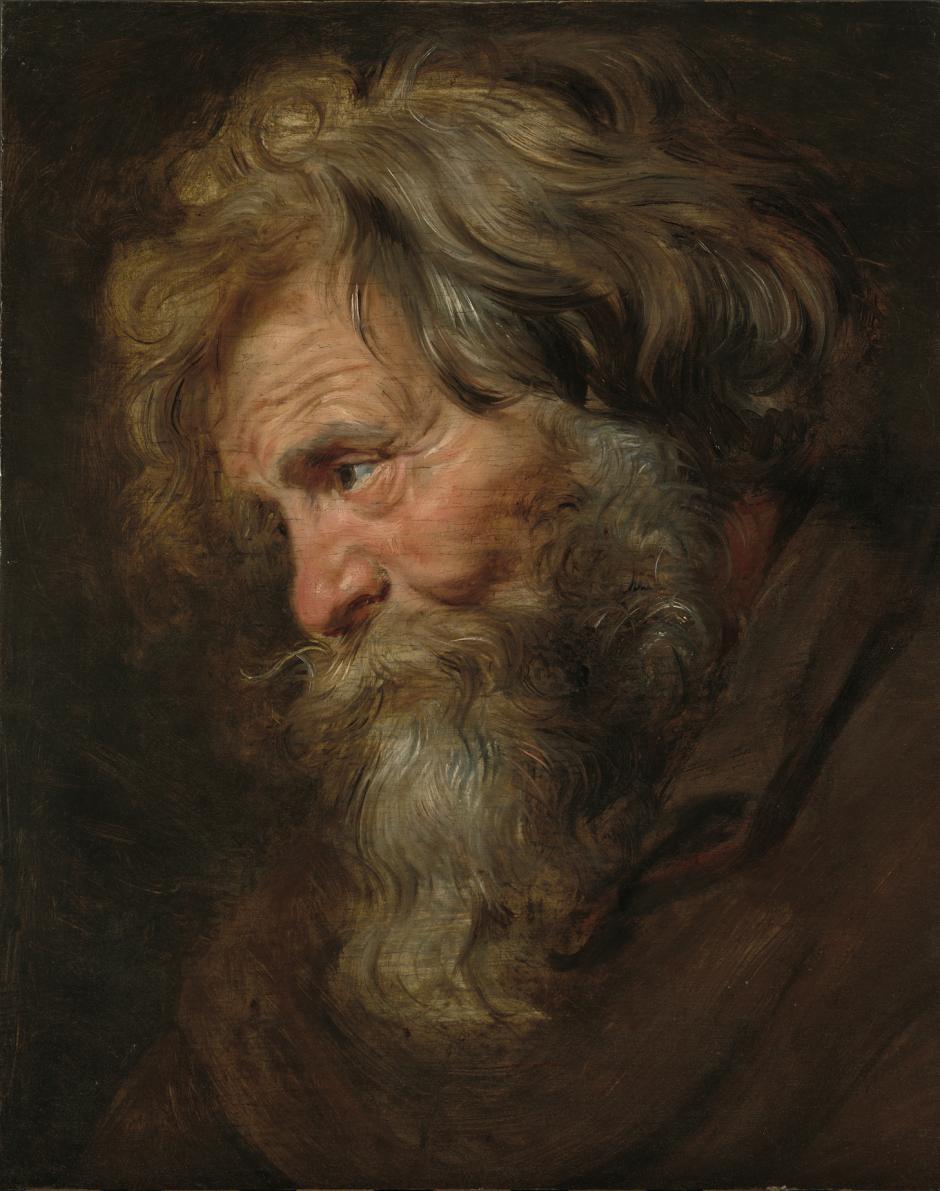 Estudio de la cabeza de un anciano, de Peter Paul Rubens
