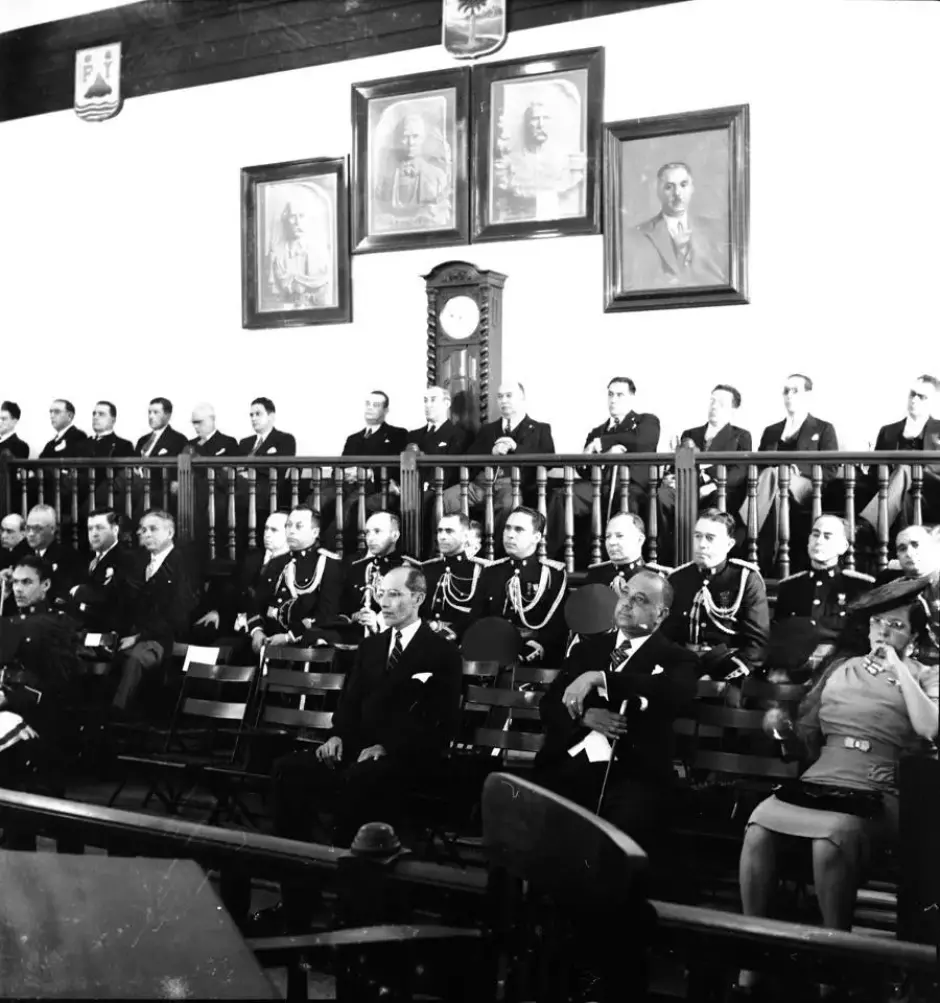 Congreso durante la toma de posesión de Trujillo como presidente de la República Dominicana en 1942