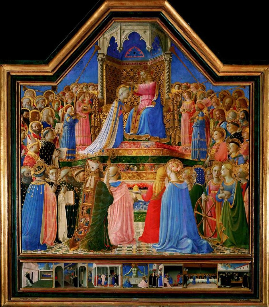 Coronación de la Virgen de Fra Angelico, Louvre