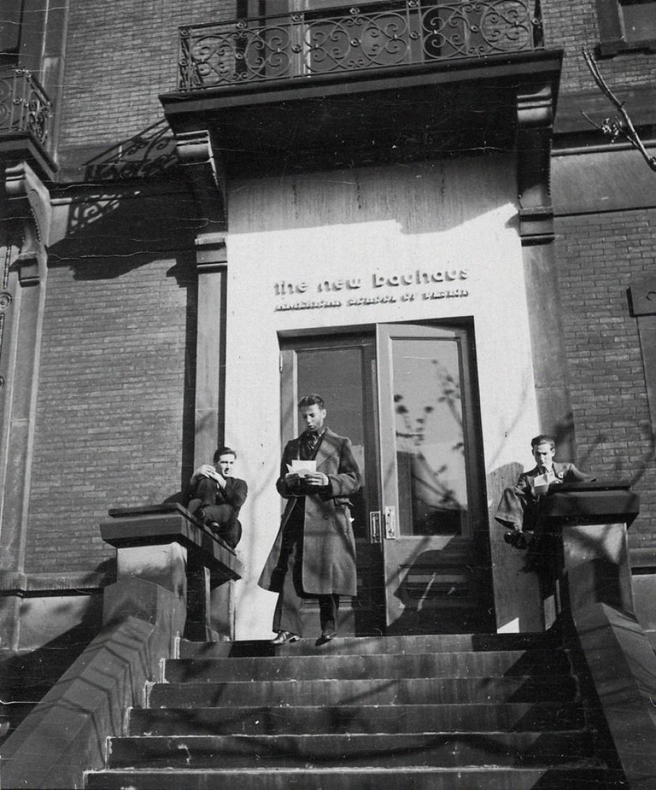 Exterior de la New Bauhaus School of Design en Chicago, en 1938