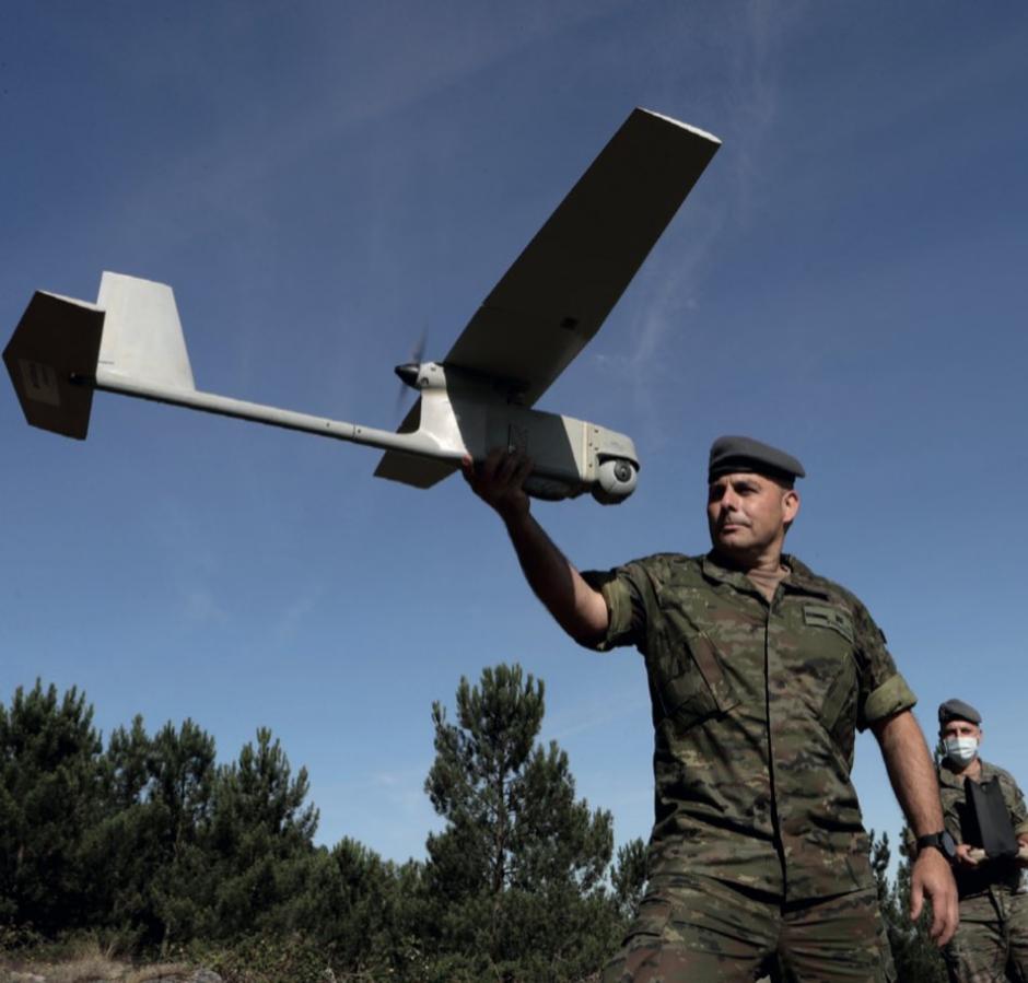 Los militares también utilizan drones para vigilar los montes gallegos