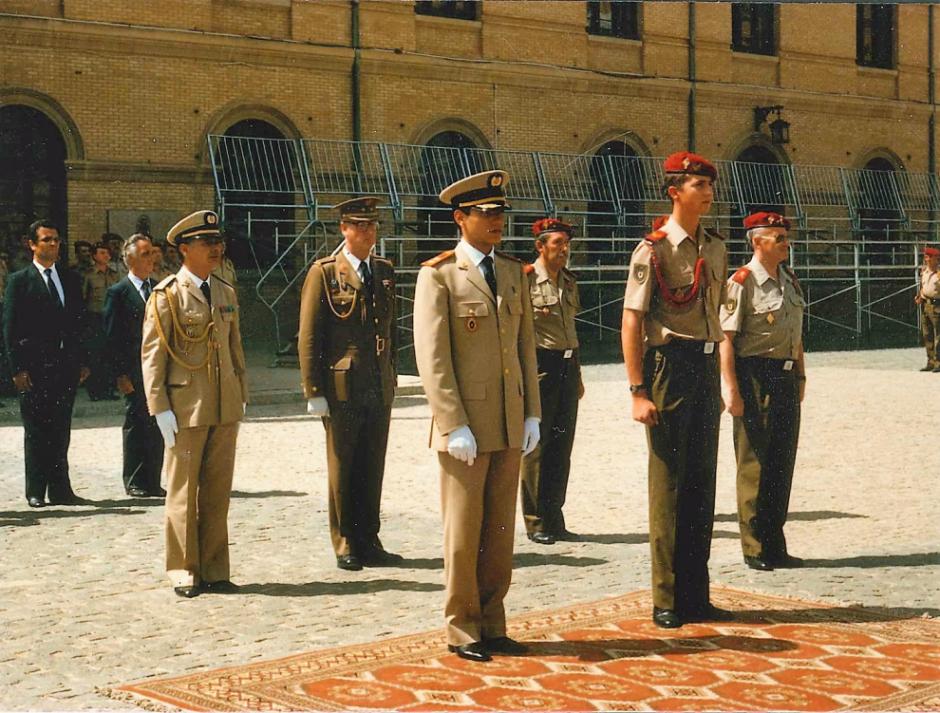 Visita del príncipe Mohamed de Marruecos a la Academia el 27 de junio de 1986