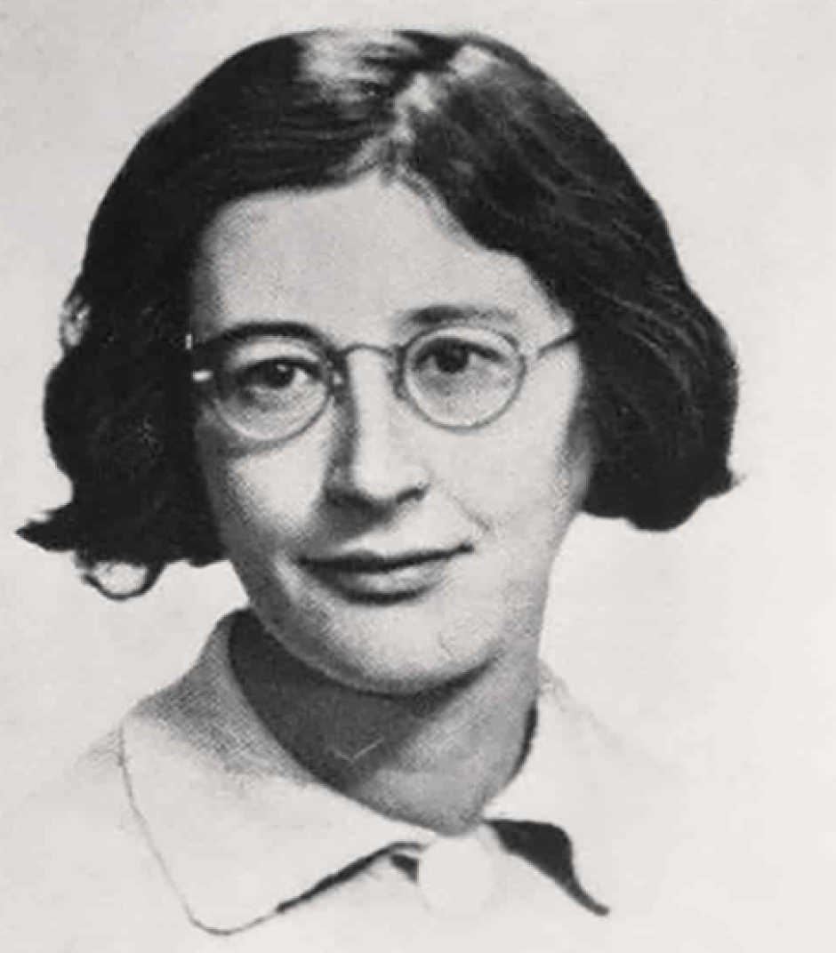 Simone Weil a principios de los años 30