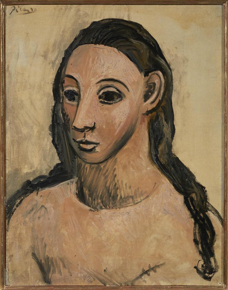 Pablo Picasso. 'Buste de jeune femme (Busto de mujer joven)'. 1906