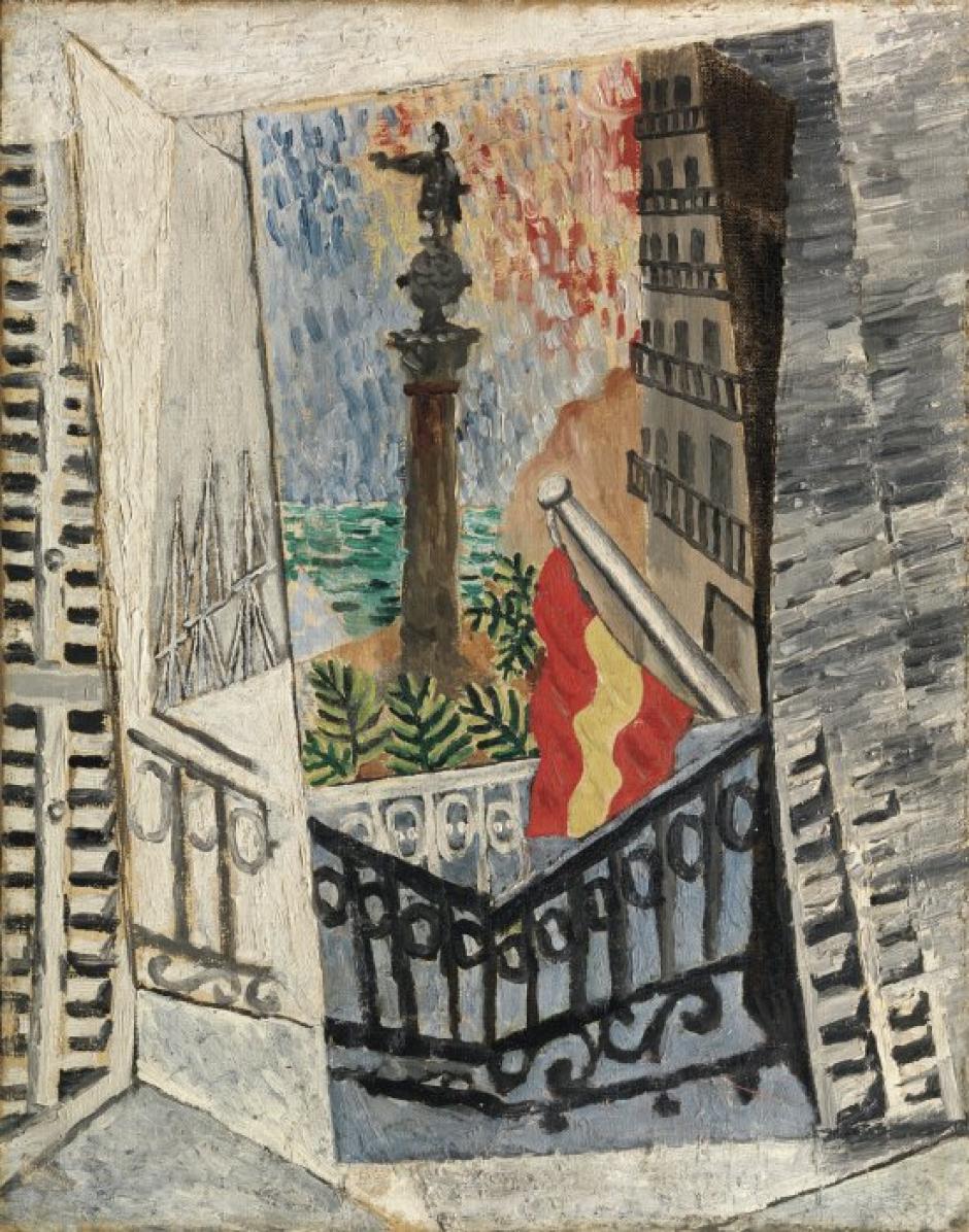 Pablo Picasso. 'El passeig de Colom'. 1917