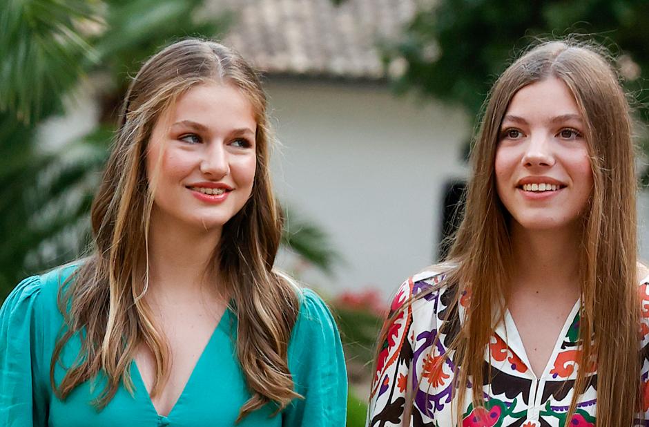 Princess of Asturias Leonor de Borbon and Sofia de Borbon in Mallorca on Monday, 31 July 2023.