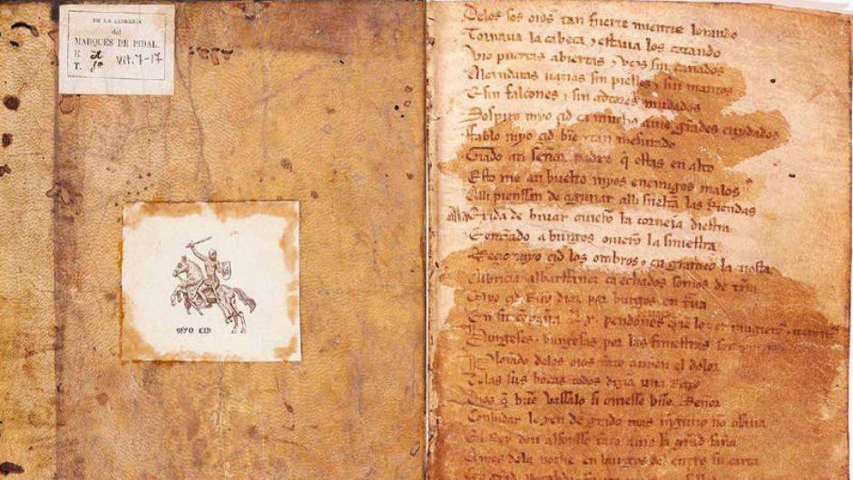 El 'Cantar de Mío Cid', ubicado en la Biblioteca Nacional