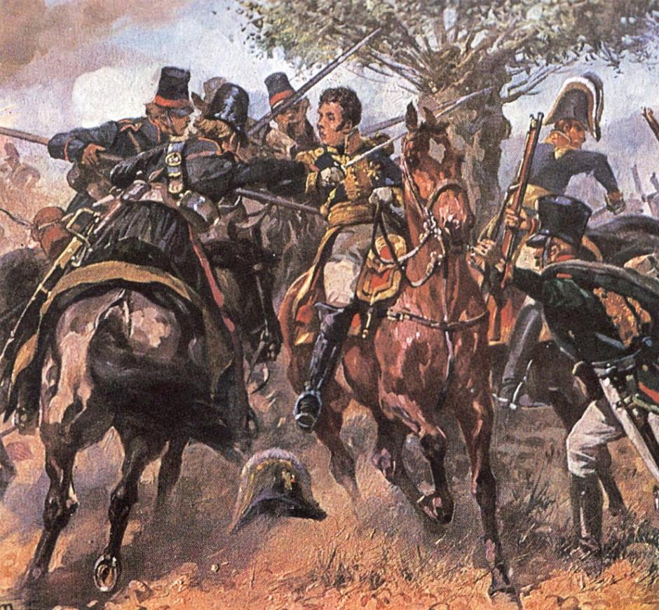 Captura del general Vandamme en la batalla de Kulm , 30 de agosto de 1813