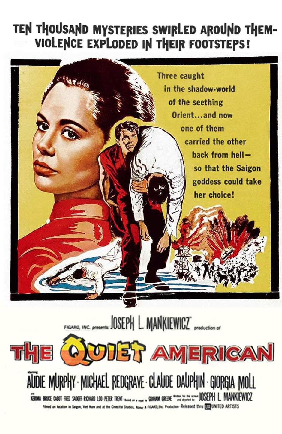 'The quiet american' ('Un americano tranquilo'), película de 1958 basada en la novela de Graham Greene
