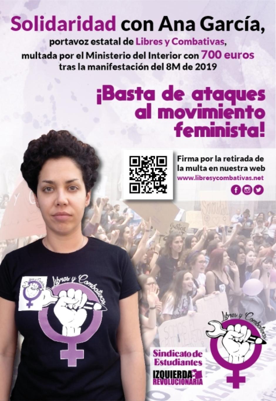 Cartel Ana García 'Libres y Combativas'