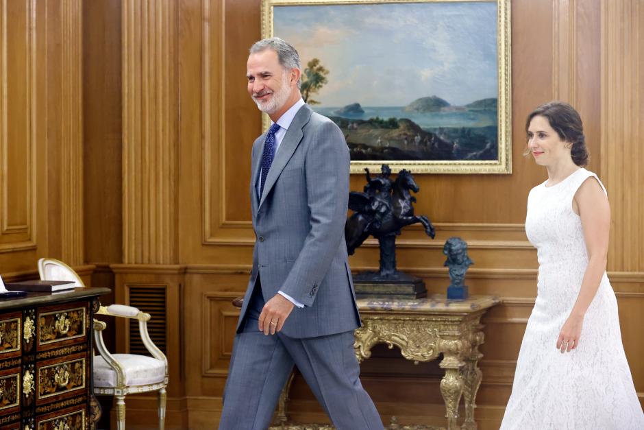 El Rey Felipe VI recibe a Ayuso tras el nombramiento como presidenta regional