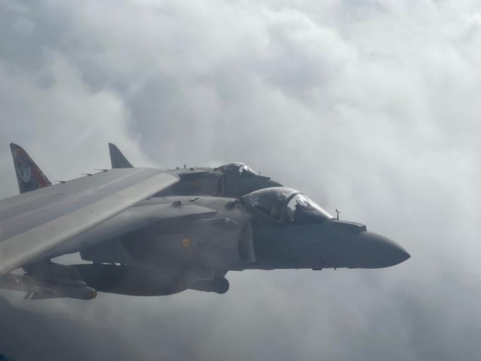 Un Harrier español ha participado en las maniobras de la OTAN Dynamic Guard de guerra electrónica