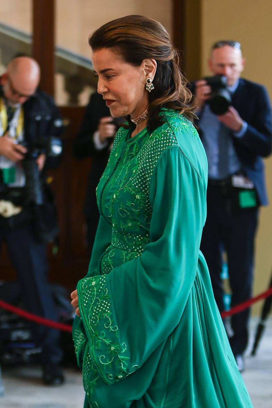 Princess Lalla Meryem of Morocco *NO UK PRINT OR WEB USE*

Overseas guests and European Royalty arrive at Buckingham Palace for a reception ahead of The Coronation of King Charles III

Pictured: Princess Lalla Meryem of Morocco
Ref: SPL6288801 050523 NON-EXCLUSIVE
Picture by: John Rainford / SplashNews.com

Splash News and Pictures
USA: +1 310-525-5808
London: +44 (0)20 8126 1009
Berlin: +49 175 3764 166
photodesk@splashnews.com

World Rights, No United Kingdom Rights
 *** Local Caption *** .