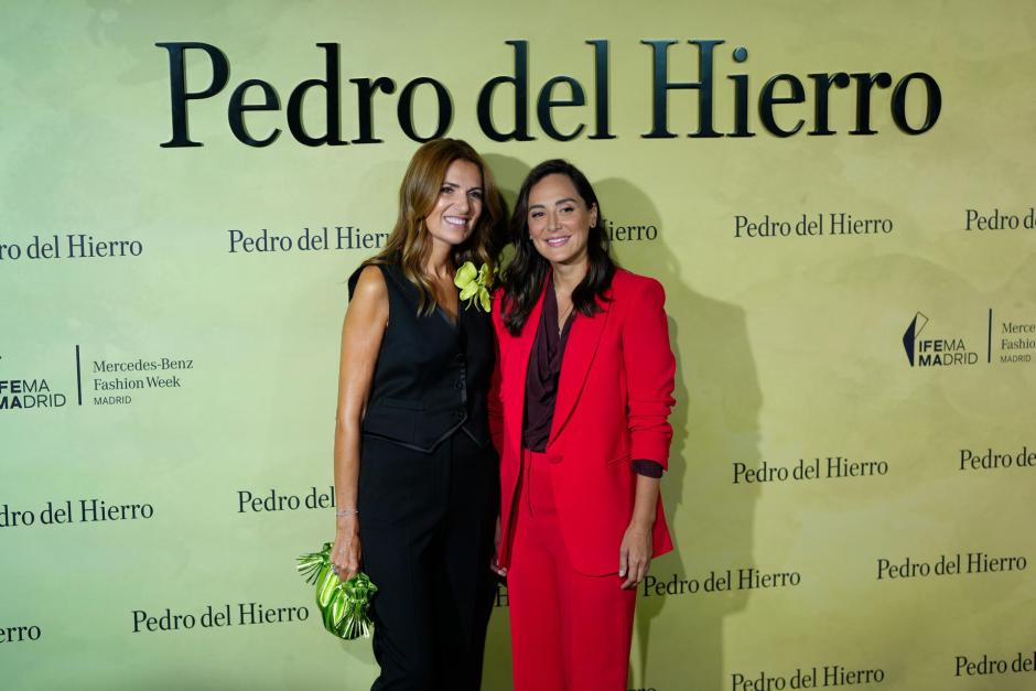 Tamara Falcó, junto a la directora general de Pedro del Hierro, Marie Castellvi