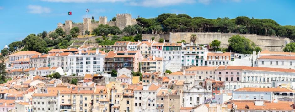 Vista de una parte de la ciudad de Lisboa