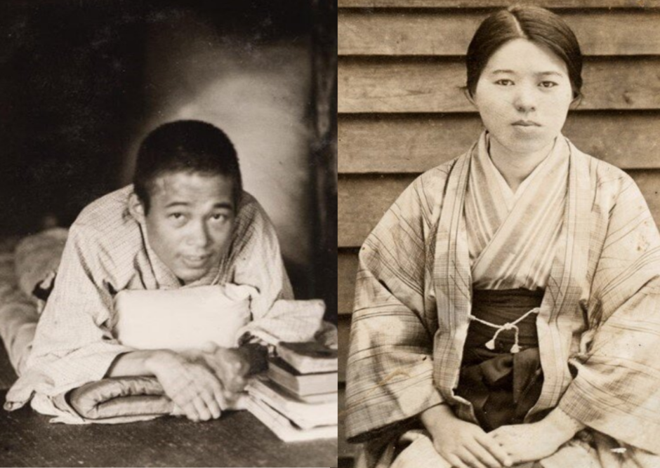 Takashi Nagai y su esposa, Midori
