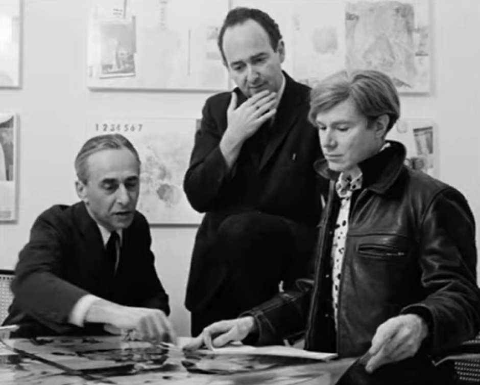 Leo Castelli, Ivan Karp y Andy Warhol