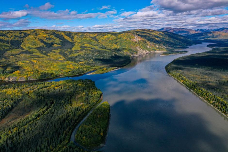 Tr’ondëk-Klondike, una región ubicada a lo largo del río Yukon, dentro de la tierra natal de la Primera Nación Tr’ondëk Hwëch’in, en Canadá