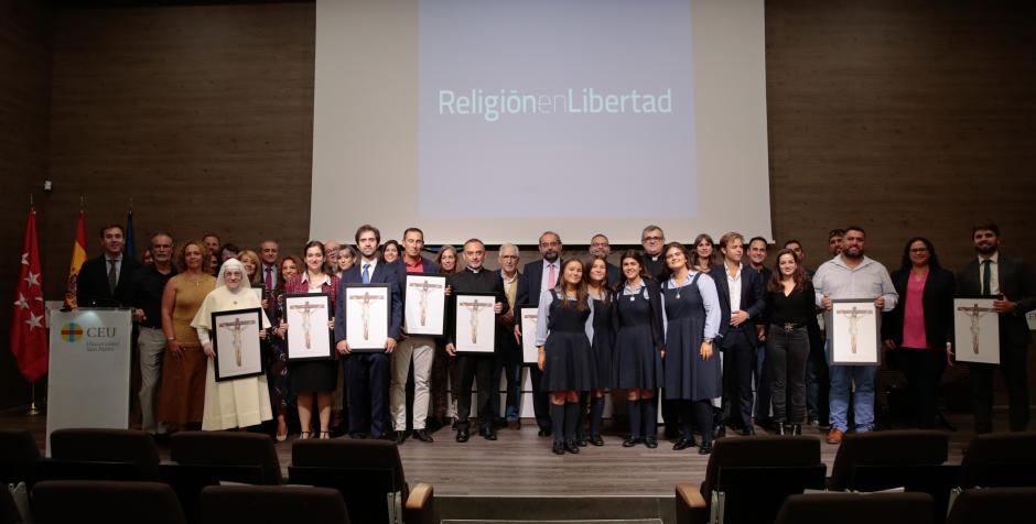 Foto de los premiados por Religión en Libertad
