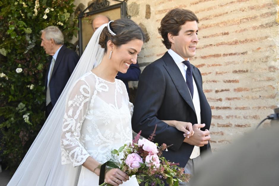 Pilar Montes Yebra e Ignacio del Pino se casaron en la iglesia de San Bartolomé Apóstol en Retuerta del Bullaque (Ciudad Real)