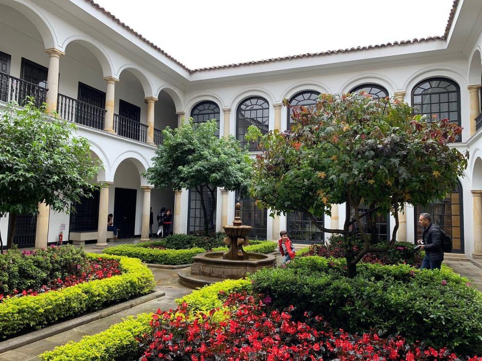 patio del Museo Botero, donde se ha despedido al artista colombiano tras su fallecimiento