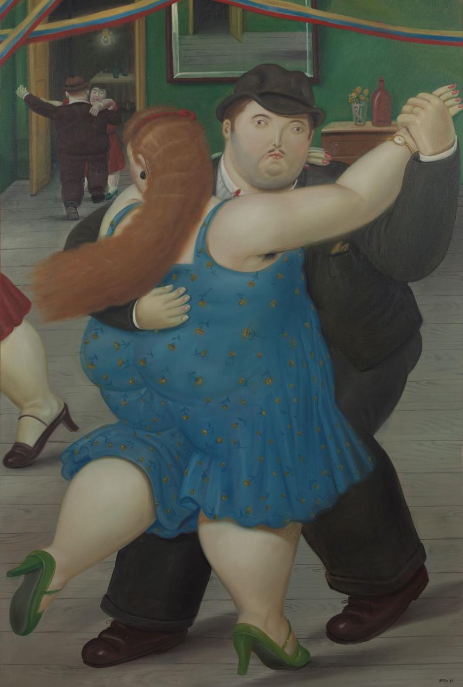 'Pareja bailando' (1987) es una de las obras de Fernando Botero que se pueden ver en el Museo Botero, en Bogotá (Colombia)