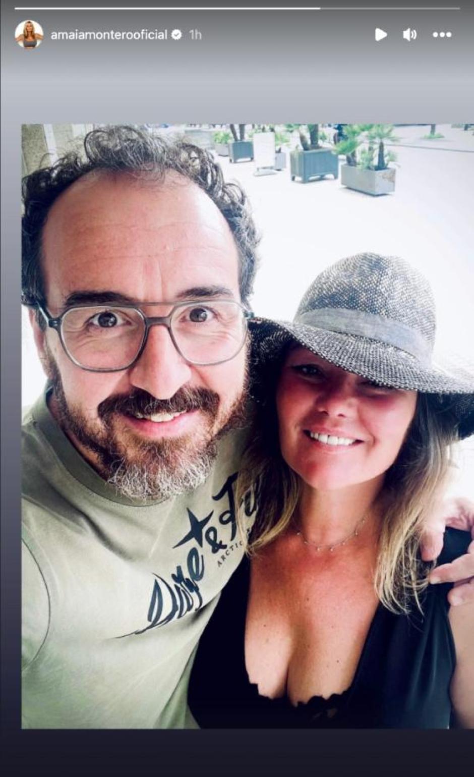 Amaia Montero con Xabi San Martín