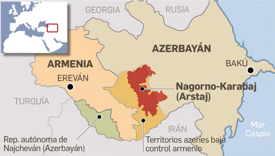 Infografía Nagorno Karabaj