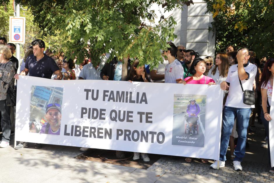 Manifestación silenciosa, en Madrid, por la liberación de Santiago Sánchez Cogedor