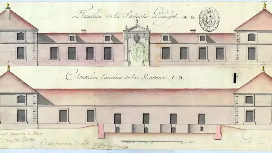 Diseño original del Laboratorio de los Ingleses, en el siglo XVIII