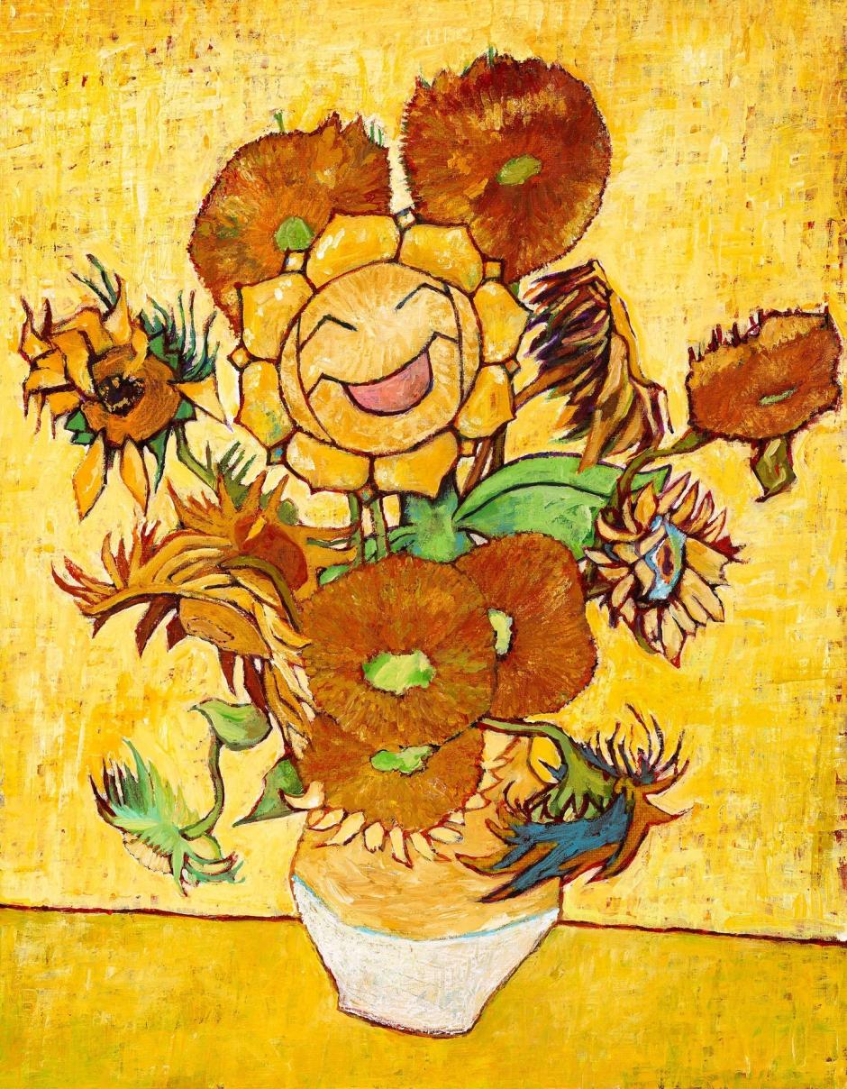 Sunflora inspirado por el cuadro 'Girasoles', de Van Gogh, del artista Tomokazu Komiya