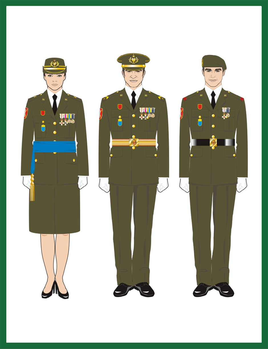 Uniformas de gala del Ejército de tierra